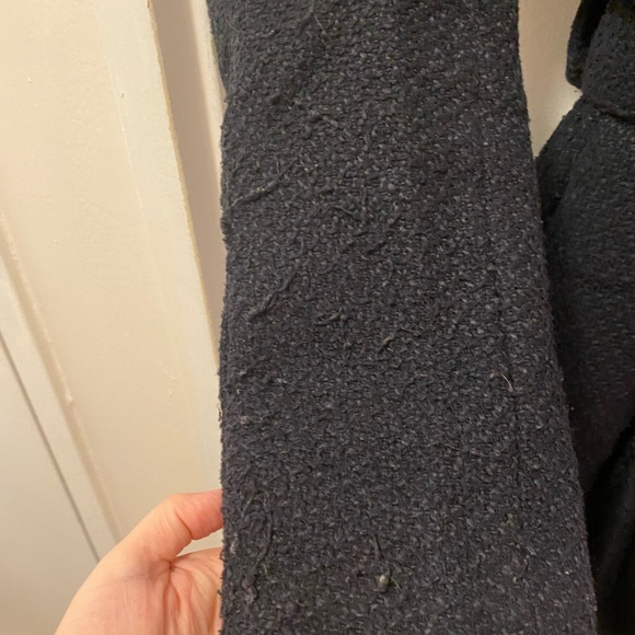 Steve Madden (ModCloth) dramatic hood navy coat - Picture 6 of 8